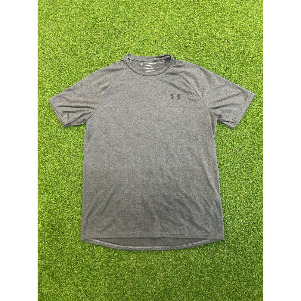 Under Armour Mens Tech Tee Short Sleeve Training Shirt Gray Heather Medium